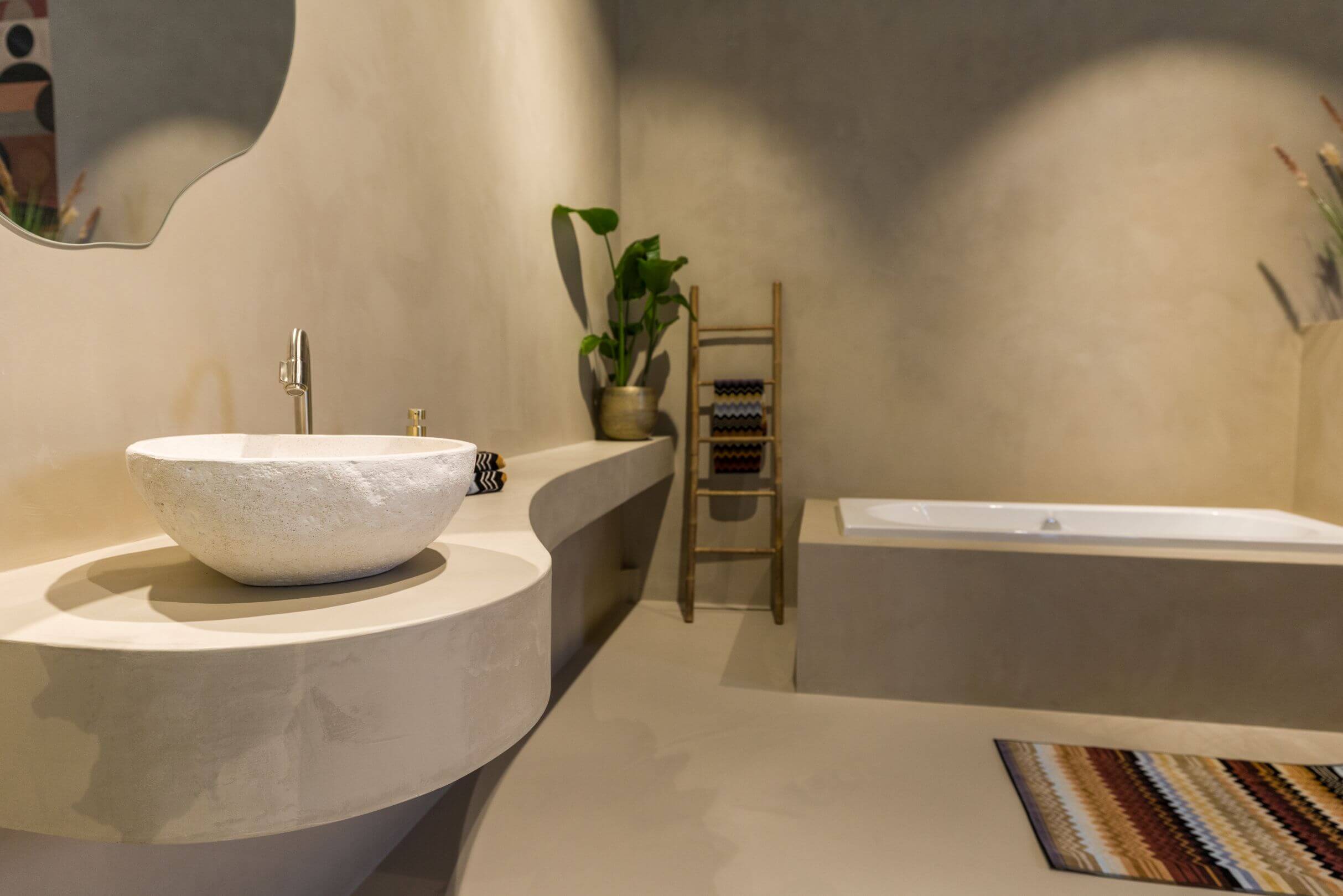 badkamer beton cire microcement - showroom smitfloor geldrop
