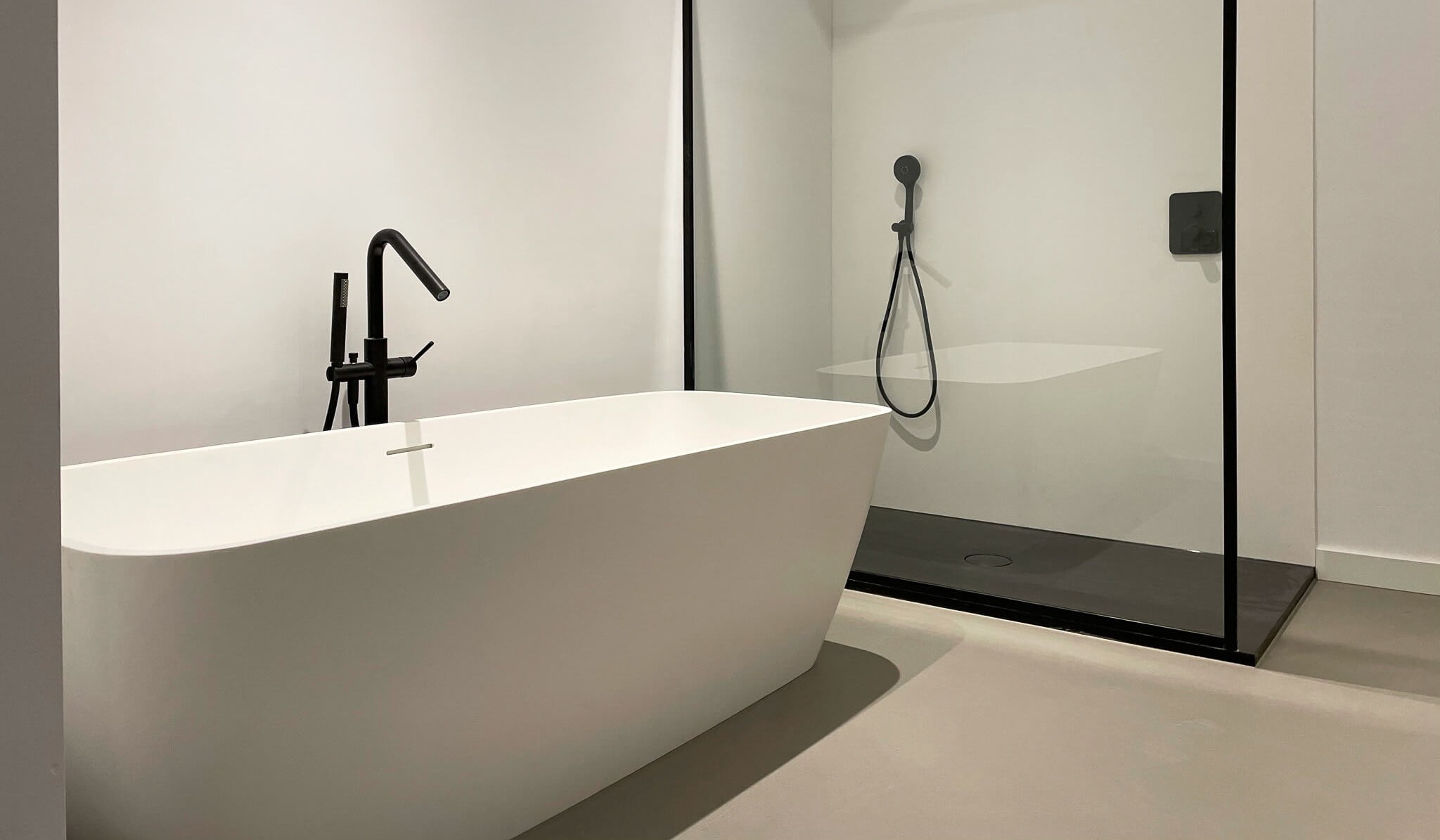 Béton Ciré Smitfloor Geldrop Badkamer vloer