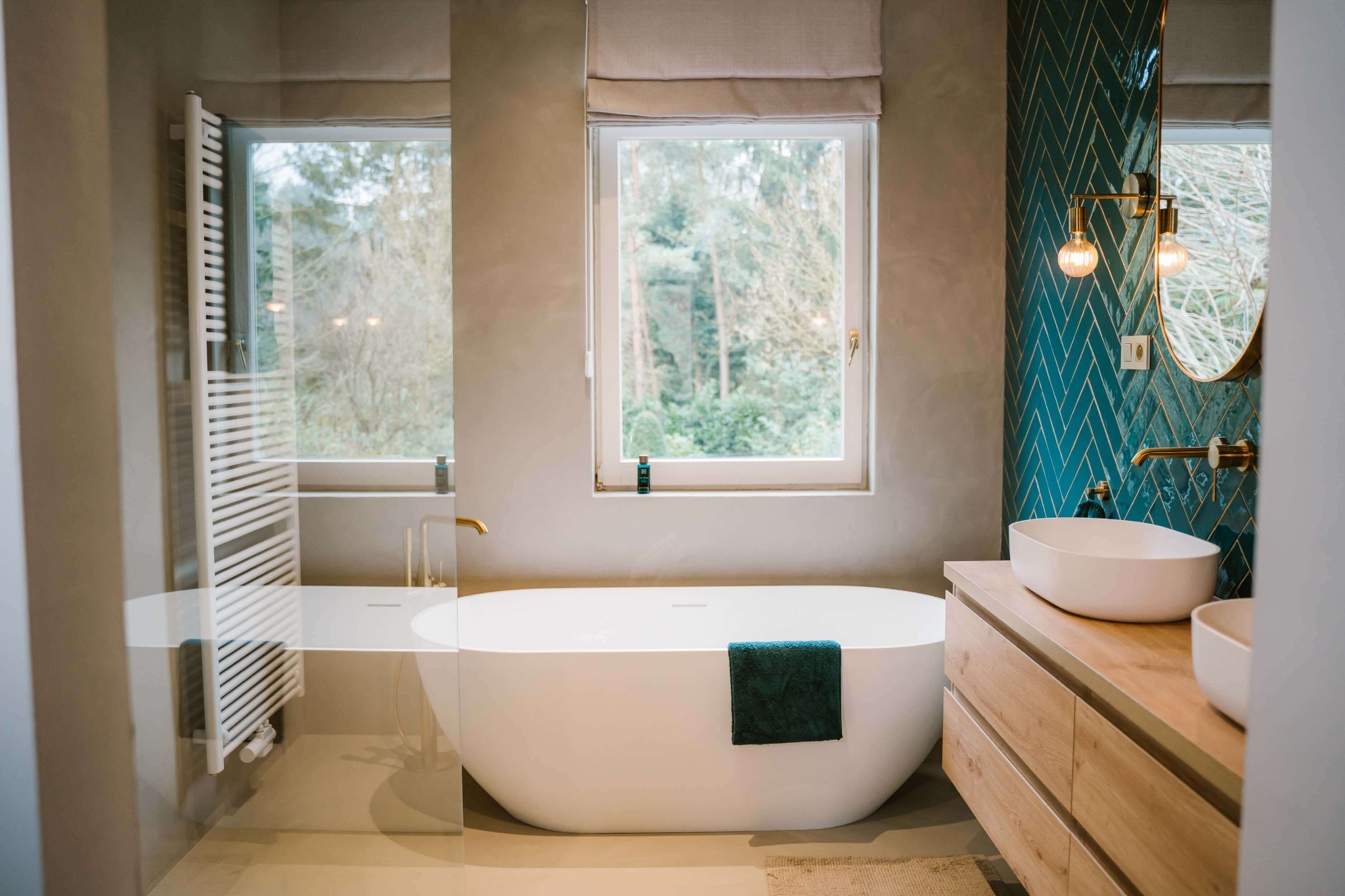 Beton Cire Smitfloor Geldrop Natuurlijke beton cire vloer voor minimalistische badkamer inrichting