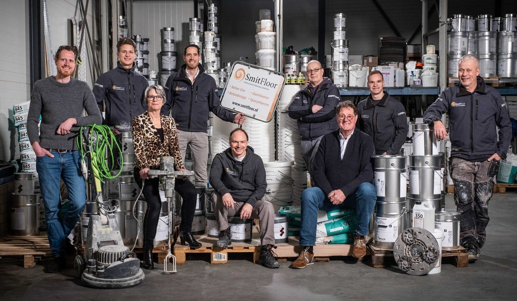 Team Smitfloor Geldrop gietvloeren specialist in eindhoven