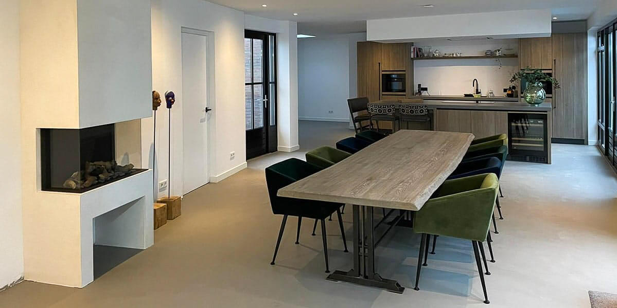 Liquid design gietvloer Smitfloor Geldrop – Hoogwaardige gietvloer voor een exclusief interieur in Waalre
